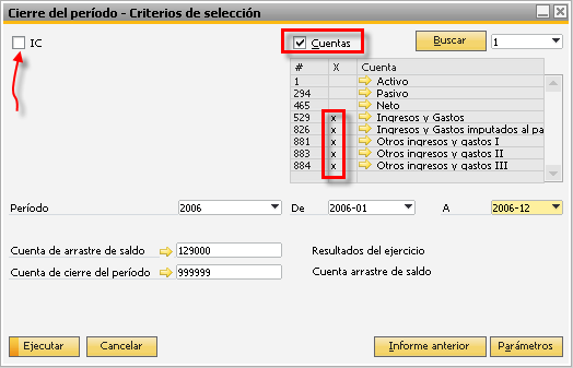 Cierre del per&iacute;odo Contable en SAP Business One paso 5